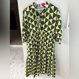 Anthropologie “Bettina” tiered shirt dress